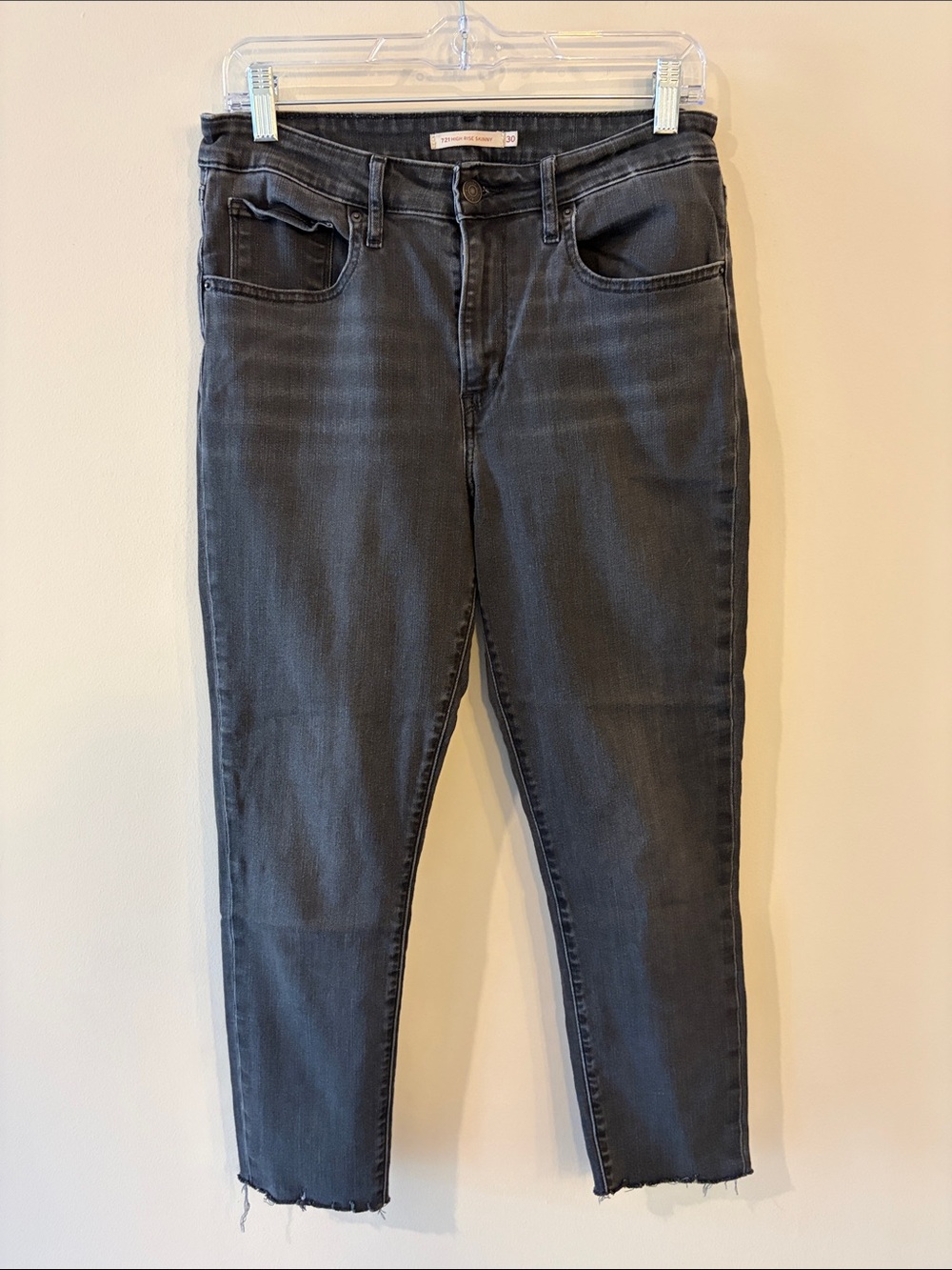 Levi Strauss High-Rise Black Skinny Jeans - Women's